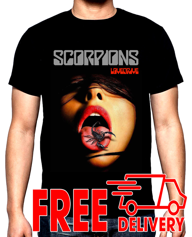 T-SHIRTS Scorpions, Lovedrive, men's  t-shirt, 100% cotton, S to 5XL